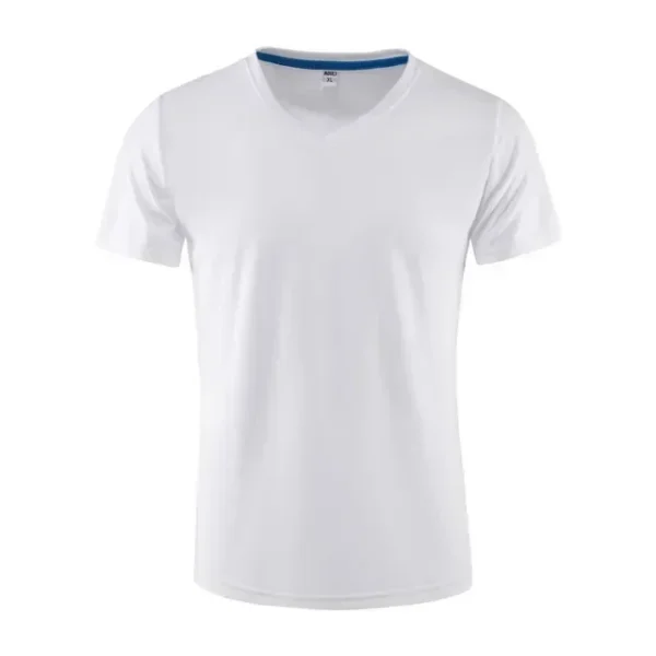 V-neck Quick Drying T-shirt Custom Printed Logo - Image 11